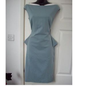 WANTED!! Antonio Berardi powder blue peplum dress.